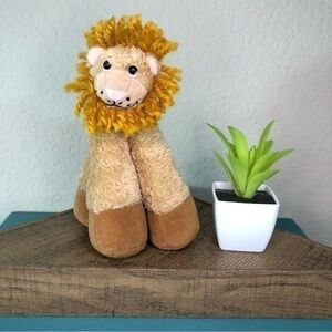 Bestever Lion Funny Feet 16” Beige Plush Stuffed Animal Yarn Hair & Tail Toy